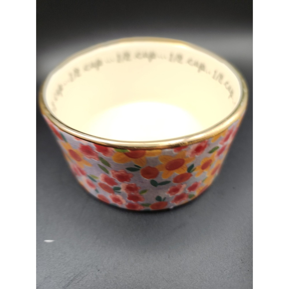 🌺Natural Life Ceramic Nesting Measuring Cups In A Multi-floral Design. Set of 4 - Picture 3 of 9